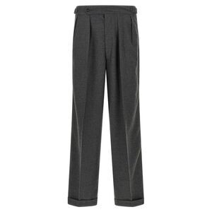 CELLAR DOOR Gray Polyester Casual Men's Pants